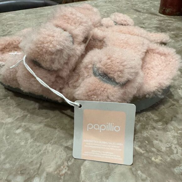 BIRKENSTOCK PAPILLIO DAYTONA SLIDE IN TEDDY CRYSTAL ROSE NWT ASSORTED SIZES - Picture 13 of 14